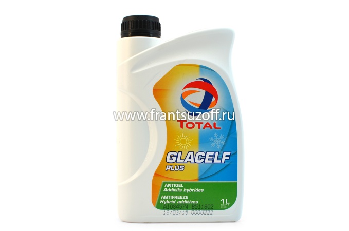 TOTAL Glacelf Plus ( 1 литр ) антифриз сине-зеленый концентрат