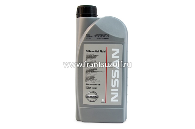 NISSAN DIFF OIL 1л масло трансмиссионное KE90799932R
