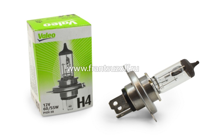 VALEO H4 12V 60/55W лампа галогеновая 1шт